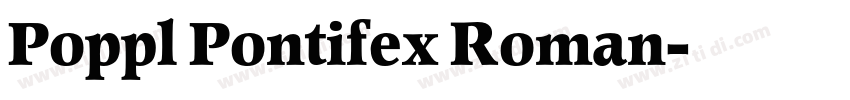 Poppl Pontifex Roman字体转换